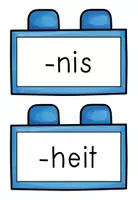 Vorschau - Merkblätter - Nomen-Endungen | Suffixe | Tafel- und Legematerial - Seite 2
