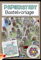 Vorschau - Mal- und Bastelvorlagen - Papierstadt - Bastelvorlage - Deckblatt