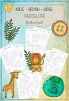 Vorschau - Arbeitsblätter - Kreuz-Rechen-Rätsel Wachsendes Material - Deckblatt