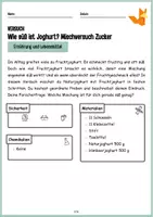 Vorschau - Arbeitsblätter - Wieviel Zucker braucht man? Geschmackstest Joghurt - Seite 3