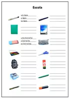 Vorschau - Arbeitsblätter - Escola. Arbeitsblatt zum Ausfüllen. Vokabeltabelle - Seite 1