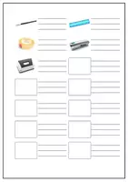 Vorschau - Arbeitsblätter - Escola. Arbeitsblatt zum Ausfüllen. Vokabeltabelle - Seite 2