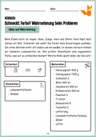 Vorschau - Arbeitsblätter - Wie schmeckt Farbe? - Wahrnehmung Sinne Experiment - Seite 2