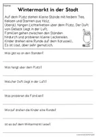 Vorschau - Arbeitsblätter - Winter in der Stadt | Leseverständnis, Klasse 1 & 2 - Seite 2