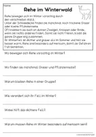 Vorschau - Arbeitsblätter - Tiere im Winter | Leseverständnis, Klasse 1 & 2 - Seite 3