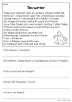 Vorschau - Arbeitsblätter - Wasser im Winter - Sachtexte für Erstleser | Leseverständnis Klasse 1 & 2 - Seite 2