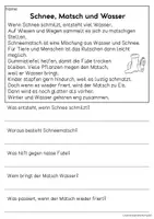 Vorschau - Arbeitsblätter - Wasser im Winter - Sachtexte für Erstleser | Leseverständnis Klasse 1 & 2 - Seite 3