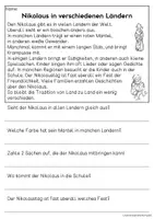 Vorschau - Arbeitsblätter - Nikolaus - Sachtexte für Erstleser | Leseverständnis Klasse 1 & 2 - Seite 3