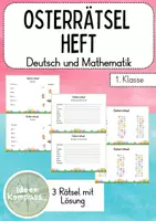Vorschau - Arbeitsblätter - Ostern entdecken mit Köpfchen – Rätselspaß für Klasse 1/2 - Deckblatt