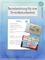 Vorschau - Mal- und Bastelvorlagen - Bastelanleitung für eine Streichholzschachtel - Deckblatt