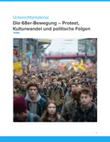 Vorschau - Unterrichtsreihen - Die 68er-Bewegung – Protest, Kulturwandel und politische Folgen - Deckblatt