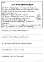 Vorschau - Arbeitsblätter - Weihnachten - Sachtexte für Erstleser | Leseverständnis Klasse 1 & 2 - Seite 2