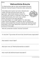 Vorschau - Arbeitsblätter - Weihnachten - Sachtexte für Erstleser | Leseverständnis Klasse 1 & 2 - Seite 3