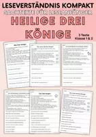 Vorschau - Arbeitsblätter - Die heiligen Drei Könige - Sachtexte für Erstleser | Leseverständnis Klasse 1 & 2 - Deckblatt