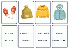 anteprima - Flashcard - Winter Flash Cards Italiano-Inglese - Pagina 3