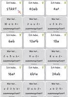 Vorschau - Spiele - Ich habe wer hat - Terme multiplizieren - Seite 3