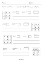 Vorschau - Arbeitsblätter - Arbeitsblätter/Tafelmaterial magische Quadrate - Seite 2