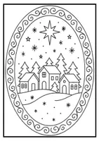 Vorschau - Mal- und Bastelvorlagen - 30 Ausmalbilder & Mandalas Weihnachten Klassen 2, 3, 4, 5, 6, 7 - Seite 3