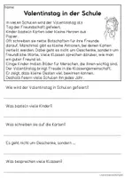 Vorschau - Arbeitsblätter - Valentinstag - Sachtexte für Erstleser | Leseverständnis Klasse 1 & 2 - Seite 2