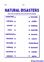 Aperçu - Feuilles d'exercices - Fiche d’activités sur les catastrophes naturelles! - Page 3