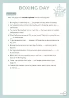 Vorschau - Arbeitsblätter - Boxing Day – Reading, Vocabulary & Critical Thinking Resource - Seite 2