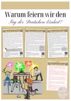 Vorschau - Arbeitsblätter - Der Tag der Deutschen Einheit - Warum feiern wir ihn? - Deckblatt