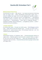 Vista previa - Tarjetas / Manipulativos - Goethe-Zertifikat B2 Schreiben Teil 1 und 2 - página 1