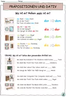 Vorschau - Arbeitsblätter - Präpositionen und Dativ - Einführung und Übungen "Im Klassenzimmer" DaZ / DaF / Deutsch #rabattraketenzusalevester25 - Seite 2