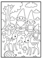 Vorschau - Arbeitsblätter - 30 Ausmalbilder Herbst, Winter, Nikolaus, Weihnachten KiTa, Klassen 1-5 - Seite 1