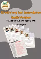 Vorschau - Stundenentwürfe - Ernährung bei besonderen Bedürfnissen - Gruppenarbeit mit Fallbeispielen - Deckblatt