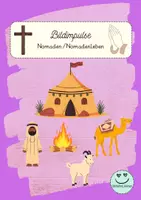 Vorschau - Präsentationen/Tafelbilder - Bildimpulse: Nomaden/Leben der Nomaden - Deckblatt