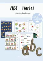 Vorschau - Stationenlernen - ABC - Übungskartei (Freiarbeit) - Deckblatt