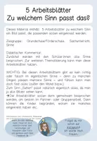 Vorschau - Arbeitsblätter - Materialpaket Sinne - Arbeitsblätter Tafelmaterial Stationen - Seite 1