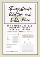 Vorschau - Arbeitsblätter - Weihnachten: Ausführlicher Unterrichtsentwurf Addition und Subtraktion - Deckblatt
