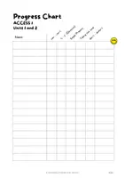 Vorschau - Stationenlernen - Progress Charts · Englische Grammatik · Access 5. Schuljahr - Seite 3