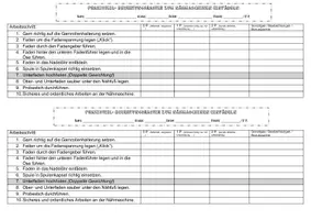 Vorschau - Arbeitsblätter - Bewertungsbogen für Nähmaschinenführerschein - Einfädeln - Seite 1