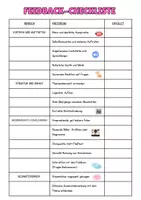 Vorschau - Anderer Materialtyp - Feedback Checkliste für Schüler (fachübergreifend) - Seite 1