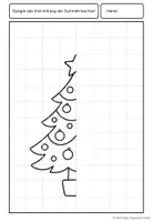 Vorschau - Mal- und Bastelvorlagen - Symmetrie kinderleicht! Weihnachtliche Bilder zum Spiegeln und Gestalten - Seite 2