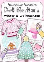 Vorschau - Arbeitsblätter - Dot Markers - Winter & Weihnachten (Förderung der Feinmotorik) - Deckblatt