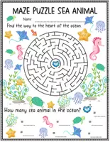 anteprima - Esercizi - Maze Puzzle and Counting on Maths with Fruits Sea Animals - Pagina 3
