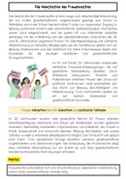 Vorschau - Arbeitsblätter - Die Geschichte der Frauenrechte: Feminismus, Wahlrecht, Gleichstellung - Seite 1