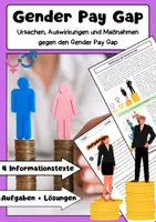 Vorschau - Arbeitsblätter - Der Gender Pay Gap: Ursachen, Folgen, Maßnahmen - Deckblatt