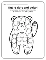 anteprima - Esercizi - A-Z Animals Do a Dot Marker Worksheets Fine Motor Skills - Pagina 3