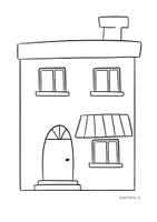 Vorschau - Mal- und Bastelvorlagen - Häuser 🏠 - Fensterdeko & Ausmalbilder (Klasse 2 / 3) - Winter - Seite 2