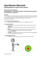 Vorschau - Arbeitsblätter - Sporttheorie Oberstufe. Bewegungslernen/Bewegungslehre. Informationsaufnahme und -verarbeitung - Seite 1