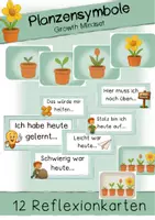 Vorschau - Poster - Growth Mindset Pflanzensymbol mit Reflexionskarten - Deckblatt