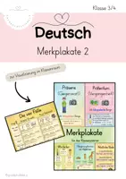 Vorschau - Poster - Merkplakate für den Deutschunterricht - Deckblatt