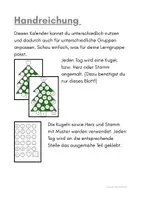 Vorschau - Mal- und Bastelvorlagen - Adventskalender Tannenbaum - Seite 1