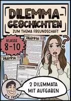Vorschau - Arbeitsblätter - Dilemmageschichten Freundschaft - Deckblatt