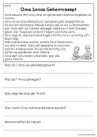 Vorschau - Arbeitsblätter - Backen im Advent | Leseverständnis, Klasse 1 + 2 - Seite 2